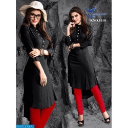 Sparrow Kurti Black Color
