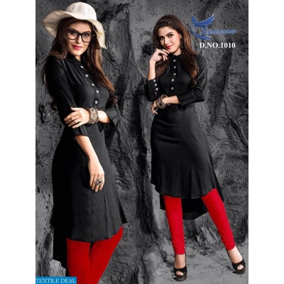 Sparrow Kurti Black Color