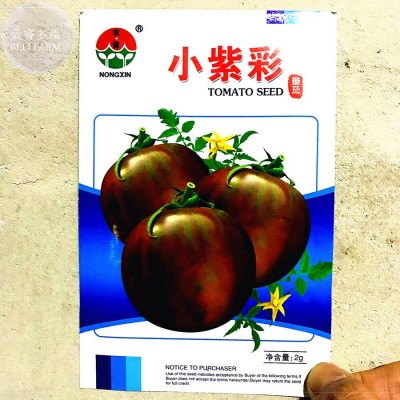 Purple Black Round Chicago Tomato Organic Seeds