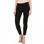 Zipped Jegging Black Color