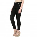 Zipped Jegging Black Color