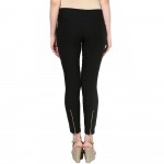 Zipped Jegging Black Color