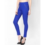 Zipped Jegging Blue Color