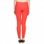 Zipped Jegging Orange Color