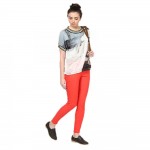 Zipped Jegging Orange Color