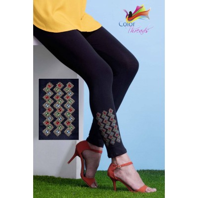 Bottom Embroidered Legging MLL0026