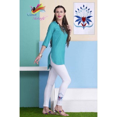 Bottom Embroidered Legging MLL0027