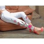 Designer Cigarette Pants White Color