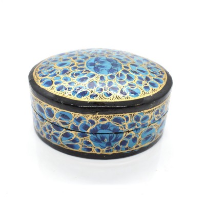 Paper Mache Ring Box (Oval  Shape)