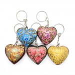 Paper Mache Key Ring (Heart Shape)