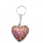 Paper Mache Key Ring (Heart Shape)