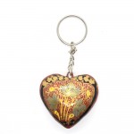 Paper Mache Key Ring (Heart Shape)