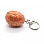 Paper Mache Key Ring (Egg Shape)