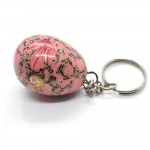 Paper Mache Key Ring (Egg Shape)