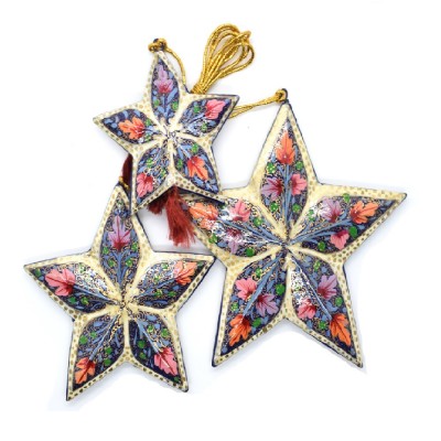 Paper Mache Stars (Set of 3)