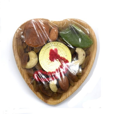 Mata Vaishnov Devi Dry Fruit Combo Heart Shape