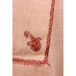 Sozni Needle Work Gents Shawl (Brown Colour )