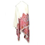 Kani Work Ladies Shawl (Off White)