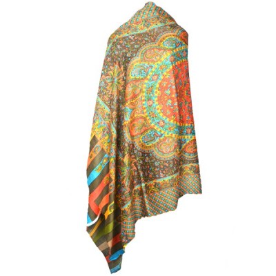 Printed Ladies Shawl (Multi Colour)