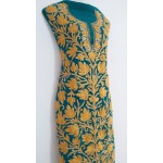 Kashmiri Georjette Suit with Dupatta (GREEN COLOR)