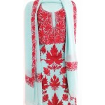 Kashmiri Georjette Suit with Dupatta (SEA GREEN COLOR) Kashmiri Georjette Suit with Dupatta (SEA GREEN COLOR)