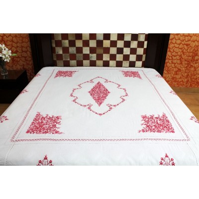 Kashmiri Aari Work Bed Sheet (MHDB08) Kashmiri Aari Work Bed Sheet (MHDB08)