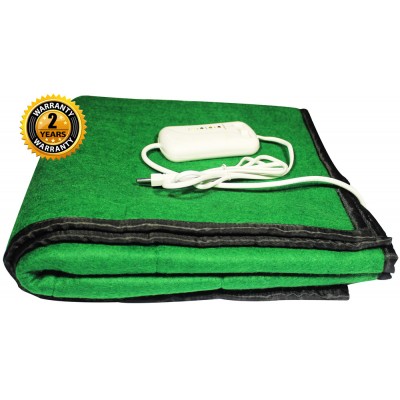 Electric Heating Blanket Single Bed (Green Namda Polyphil) 