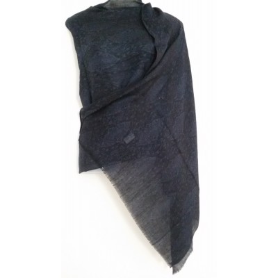 Self Stole Shawl (Black Colour)