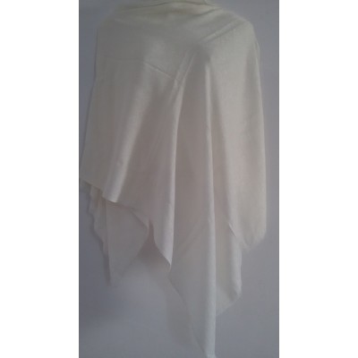 Self Stole Shawl (White Colour)