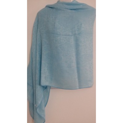 Self Stole Shawl (Sky Blue Colour)