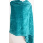 Velvet Shawl (Blue-Green)