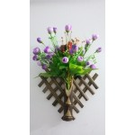 Wall Hanging Flower Holder With Flowers