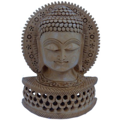 Religious Buddha Statue Carved Wooden Gift