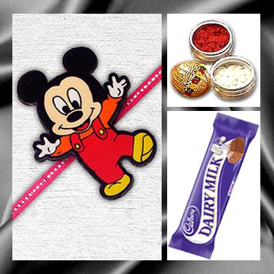 Standing Red Mickey Mouse Rakhi