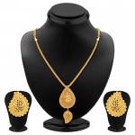 Pleasing Gold Plated Necklace Set