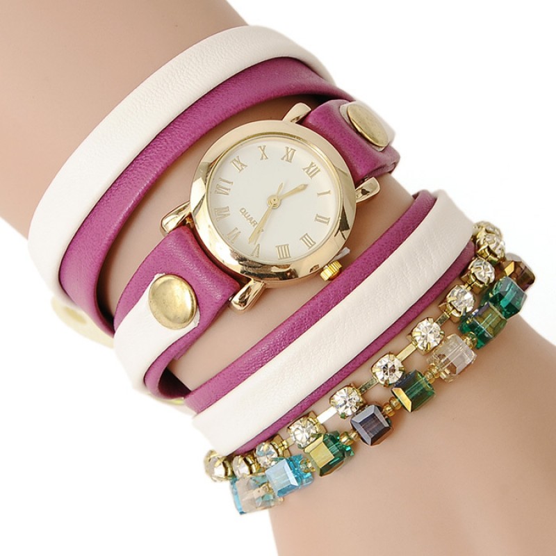 Ladies Bracelet Watch,Women Luxury Jewelry Rhinestone Diamond Wrist Watches  Analog Watches